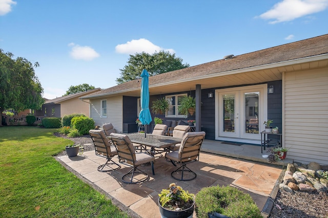 1814 Kingsbury Dr, Saint Marys, OH 45885 - view of patio with french doors
