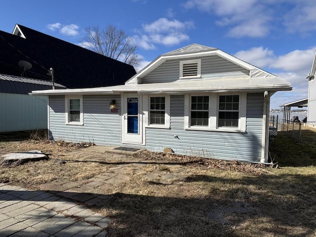 view of front of home