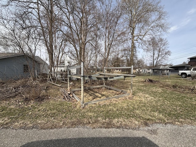 view of yard with a vegetable garden