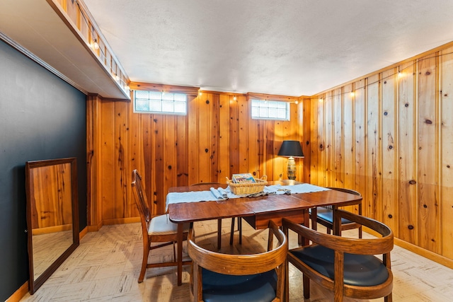 542 Lohnes Dr, Fairborn, OH 45324 - dining space featuring wood walls