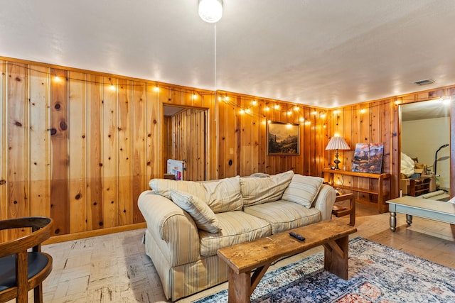 542 Lohnes Dr, Fairborn, OH 45324 - living area with wood walls