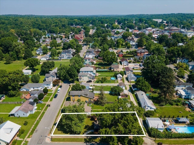 188 S Walnut St, Germantown, OH 45327 - aerial view of residential area featuring property parcel outlined