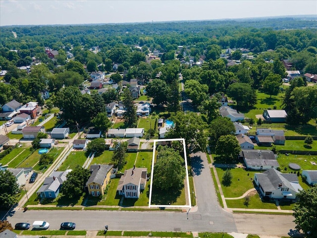 188 S Walnut St, Germantown, OH 45327 - aerial view of residential area with property boundaries highlighted