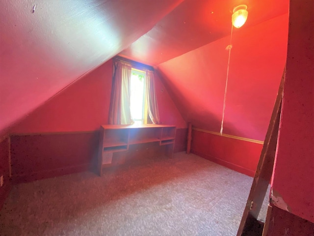 116 N Mill St, De Graff, OH 43318 - bonus room featuring lofted ceiling and carpet flooring