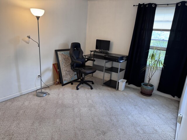 1008 Manor Ln Unit C, Columbus, OH 43221 - office area featuring carpet flooring and baseboards