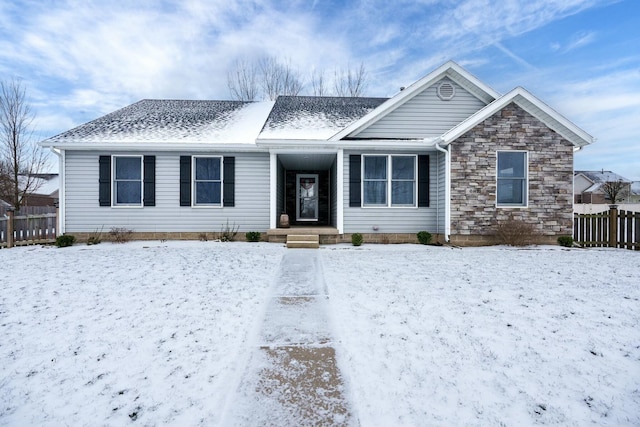 view of front of house