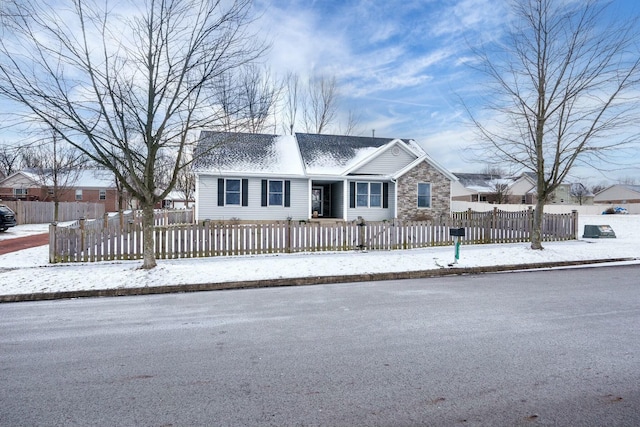 view of ranch-style home