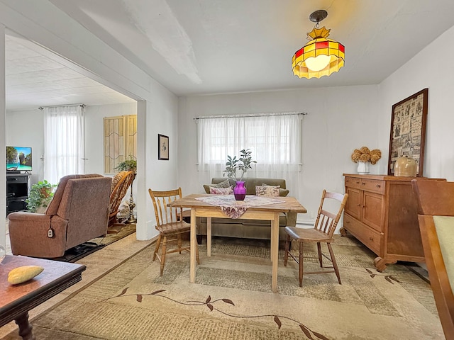 view of dining area