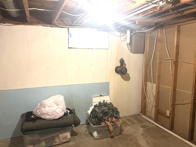 view of basement