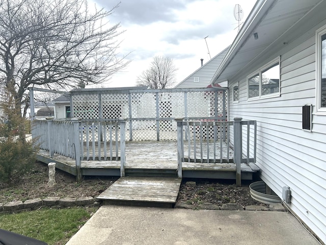 view of deck