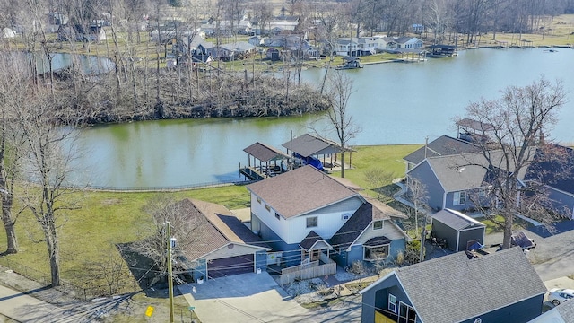 7868 Beech Ave, Russells Point, OH 43348 - aerial perspective of suburban area featuring a large body of water