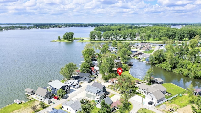 7868 Beech Ave, Russells Point, OH 43348 - aerial perspective of suburban area with a large body of water