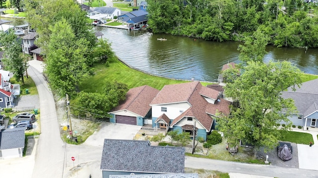 7868 Beech Ave, Russells Point, OH 43348 - aerial perspective of suburban area with a large body of water