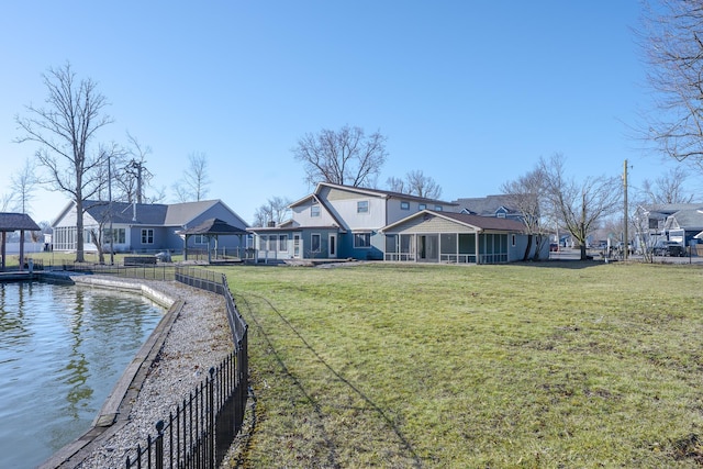 7868 Beech Ave, Russells Point, OH 43348 - exterior space featuring a gazebo and a sunroom