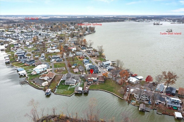 7868 Beech Ave, Russells Point, OH 43348 - aerial overview of property's location featuring a nearby body of water and nearby suburban area