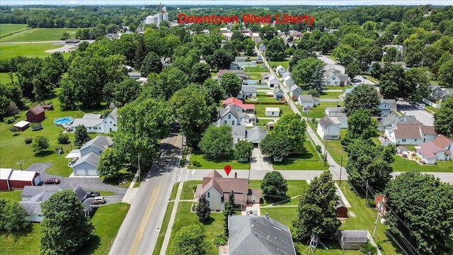 402 E Baird St, West Liberty, OH 43357 - aerial view of residential area