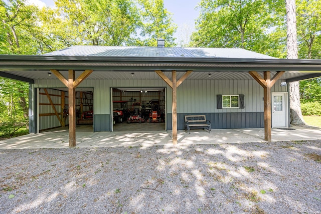 4602 State Route 273, Belle Center, OH 43310 - view of car parking with a pole building and a garage