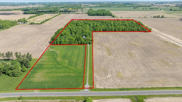 4602 State Route 273, Belle Center, OH 43310 - view of rural area with large plots for crops and property boundaries highlighted