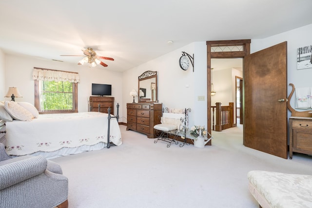 4602 State Route 273, Belle Center, OH 43310 - carpeted bedroom with a ceiling fan
