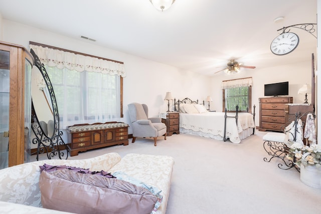 4602 State Route 273, Belle Center, OH 43310 - carpeted bedroom featuring ceiling fan