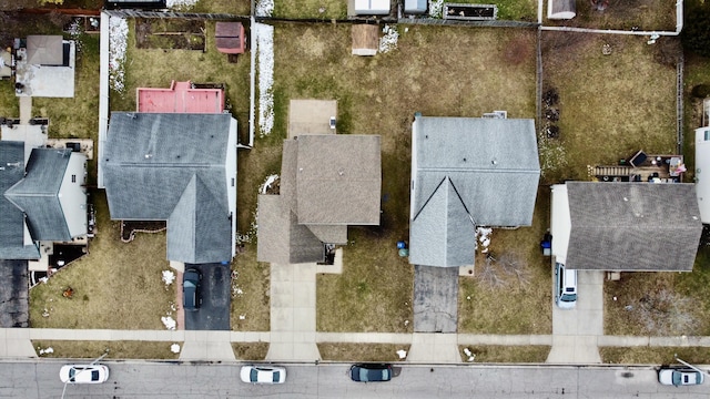 bird's eye view featuring a residential view