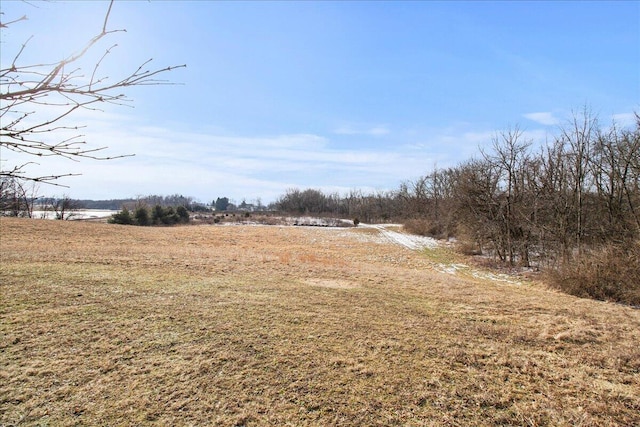 view of yard featuring a rural view