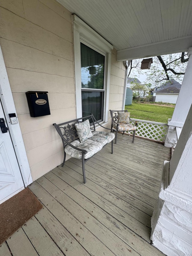 411 Middle St, Wapakoneta, OH 45895 - view of wooden terrace
