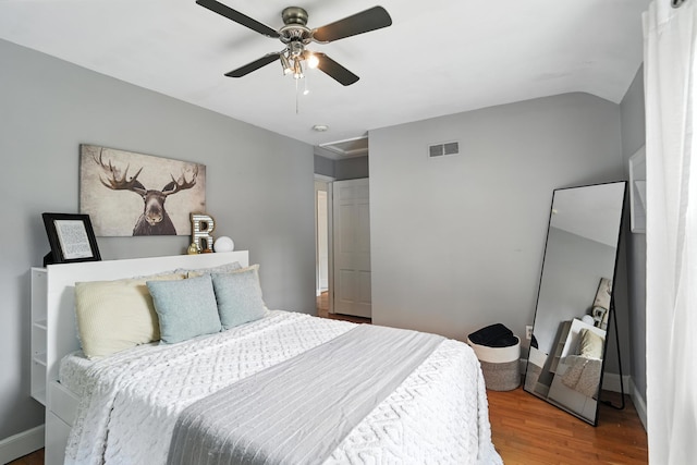 650 Swailes Rd, Troy, OH 45373 - bedroom with wood finished floors and ceiling fan