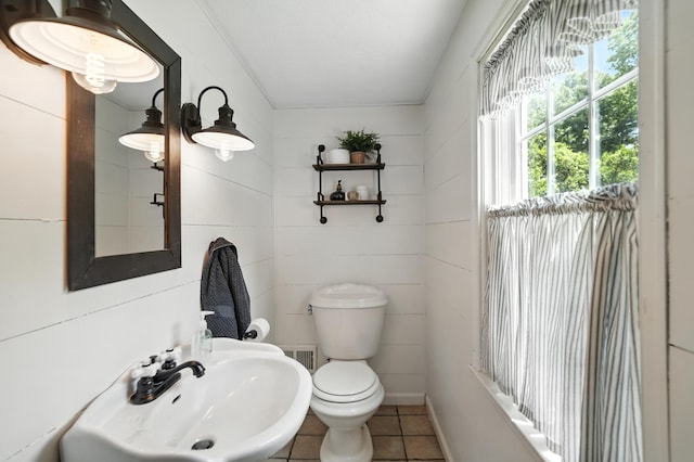 650 Swailes Rd, Troy, OH 45373 - bathroom with toilet and tile patterned floors