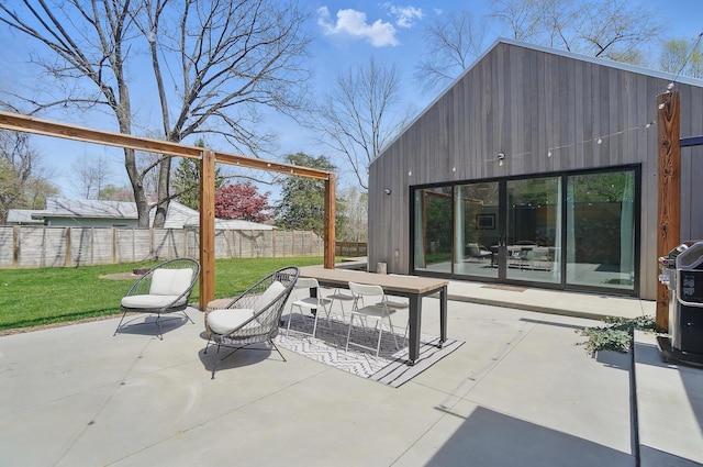 202 Fairfield Pike Unit A, Yellow Springs, OH 45387 - view of patio / terrace featuring a fenced backyard