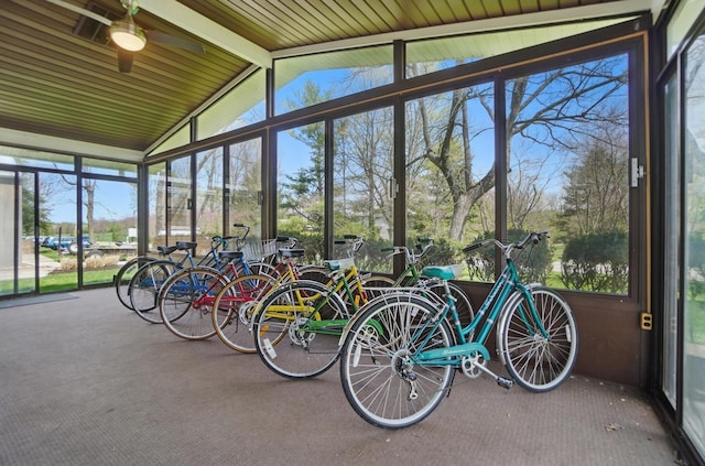 202 Fairfield Pike Unit A, Yellow Springs, OH 45387 - sunroom / solarium featuring beam ceiling and a wealth of natural light
