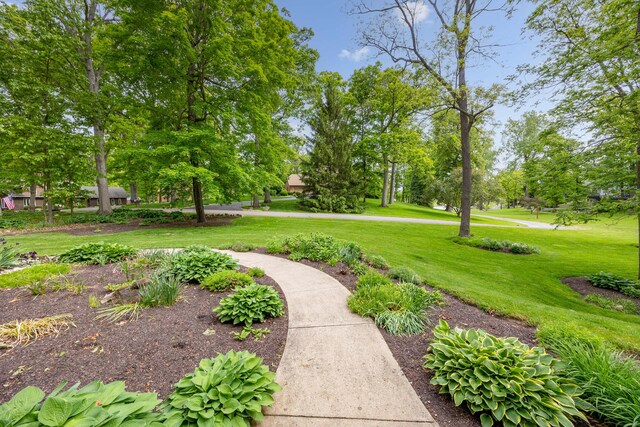 129 Tanglewood Dr, West Liberty, OH 43357 - view of home's community with a yard