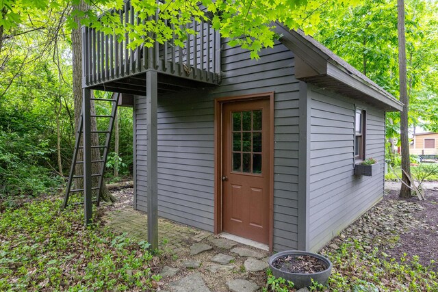 129 Tanglewood Dr, West Liberty, OH 43357 - view of outbuilding