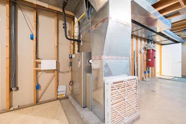 129 Tanglewood Dr, West Liberty, OH 43357 - unfinished basement with a central vacuum unit