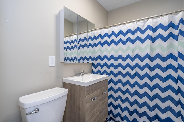 1920 Coventry Rd, Dayton, OH 45420 - bathroom featuring vanity, toilet, and curtained shower