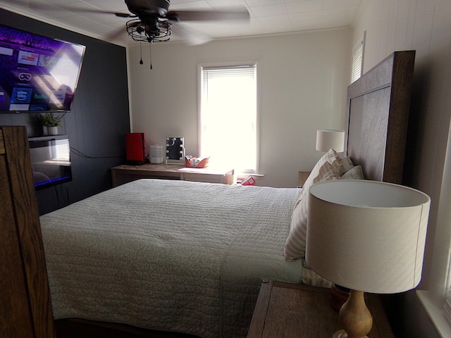 88 E Clark St, North Hampton, OH 45349 - bedroom featuring multiple windows and a ceiling fan
