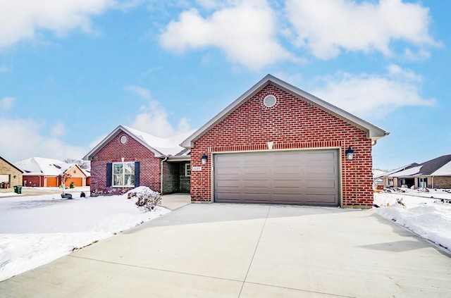 front of property featuring a garage