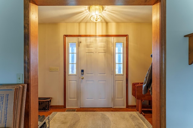 entryway featuring light hardwood / wood-style flooring