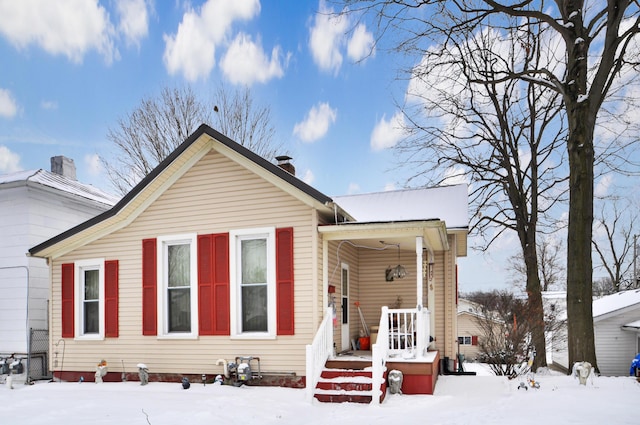 view of bungalow-style house