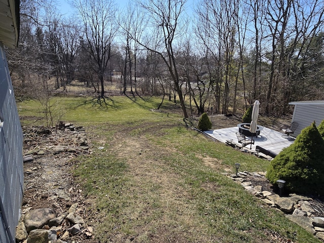 view of yard with a patio