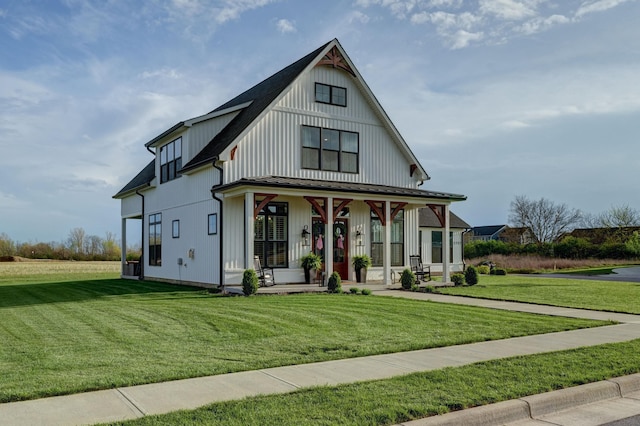 2737 Executive Dr, Troy, OH 45373 - modern inspired farmhouse with covered porch and a front yard