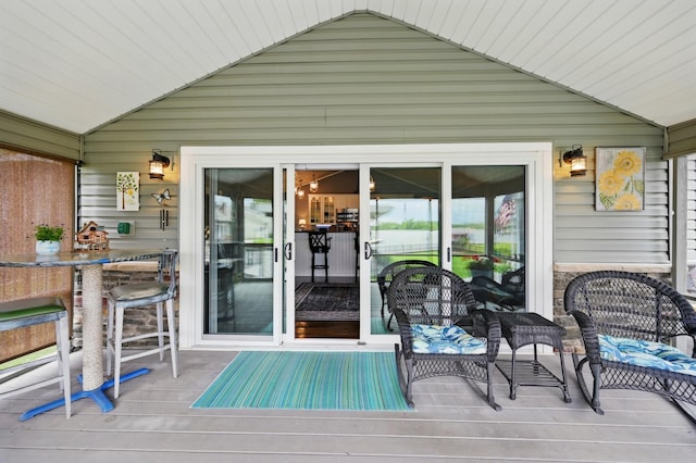 14506 Maple Ave, Lakeview, OH 43331 - view of wooden deck