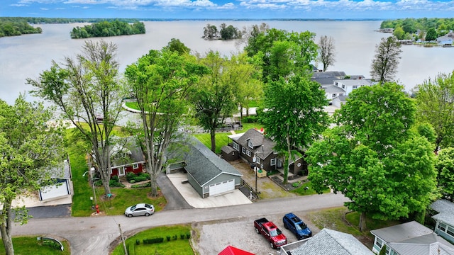 14506 Maple Ave, Lakeview, OH 43331 - aerial perspective of suburban area with a large body of water