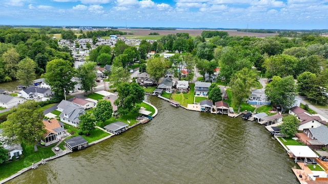 14506 Maple Ave, Lakeview, OH 43331 - aerial perspective of suburban area featuring a large body of water