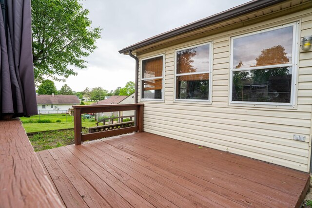 317 S Miami Ave, Xenia, OH 45385 - wooden deck with a yard