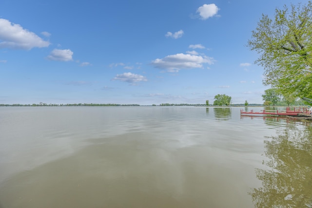 7925 Hickory Ave, Russells Point, OH 43348 - water view featuring a boat dock