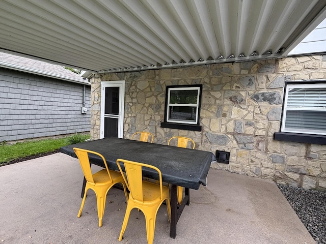 9887 Forest St, Lakeview, OH 43331 - view of patio / terrace featuring outdoor dining space