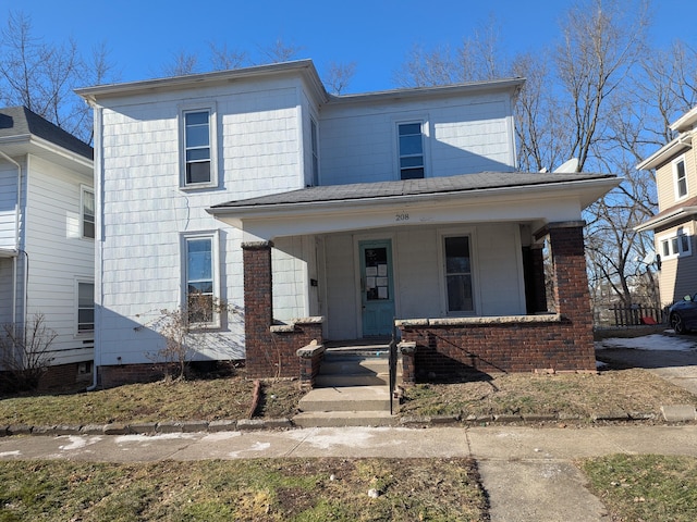 view of front of home featuring a porch