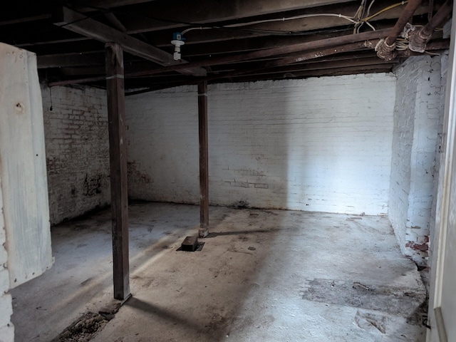 view of basement