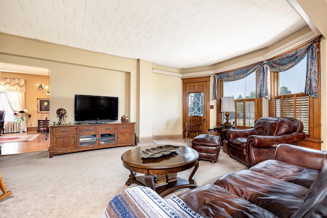 103 N Boggs St, De Graff, OH 43318 - carpeted living room featuring plenty of natural light